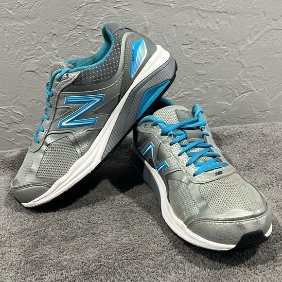 🔥🔥 NEW BALANCE 1540v3 Running Shoes Women Sz 9.5 (2E) Gray/Aqua - EUC - Picture 5 of 14